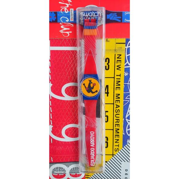 Swatch Artist Watch BOXING GN163 1996 Standard Gents Rare Swiss Made Quartz - Picture 2 of 9